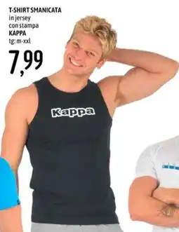 Emisfero T-SHIRT SMANICATA in jersey con stampa KAPPA offerta