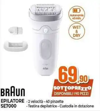 BRAUN EPILATORE SE7000