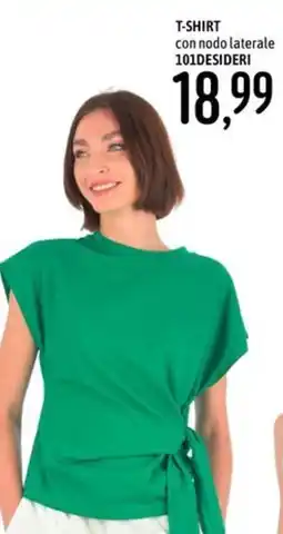 Emisfero T-SHIRT con nodo laterale 101DESIDERI offerta
