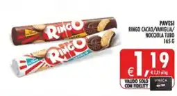 Deco Supermercati Pavesi ringo cacao/vaniglia/ nocciola tubo offerta