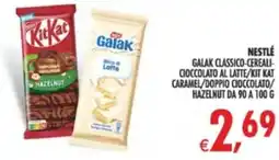 Deco Supermercati Nestlé galak classico-cereali- cioccolato al latte/kit kat caramel/doppio cioccolato/ hazelnut offerta