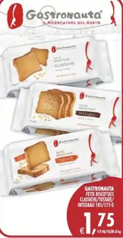 Deco Supermercati Gastronauta fette biscottate classiche/tostate/ integrali offerta