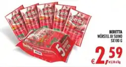 Deco Supermercati Beretta wurstel di suino offerta