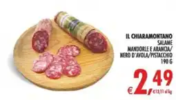 Deco Supermercati Il chiaramontano salame mandorle e arancia/ nero d'avola/pistacchio offerta