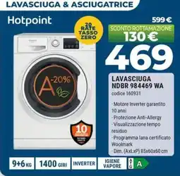 Sinergy Hotpoint LAVASCIUGA NDBR 984469 offerta