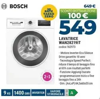 BOSCH LAVATRICE WAN28219IT