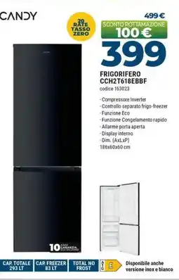 Sinergy CANDY FRIGORIFERO CCH2T618EBBF offerta