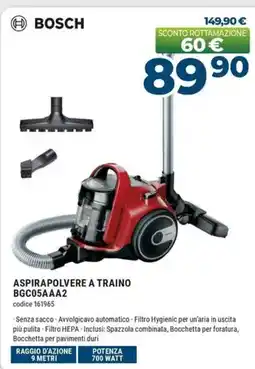 Sinergy BOSCH ASPIRAPOLVERE A TRAINO BGC05AAA2 offerta