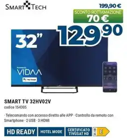 Sinergy SMART TECH SMART TV 32HV02V offerta