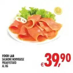 Deco Supermercati Food lab salmone norvegese preaffettato al kg offerta
