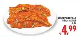 Deco Supermercati Cosciotto di pollo in salsa barbecue al kg offerta