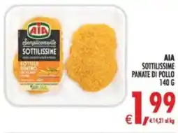 Deco Supermercati Aia sottilissime panate di pollo offerta