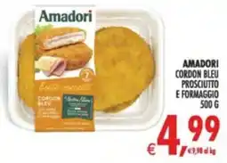 Deco Supermercati Amadori cordon bleu prosciutto e formaggio offerta