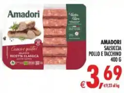 Deco Supermercati Amadori salsiccia pollo e tacchino offerta