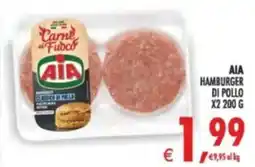 Deco Supermercati Aia hamburger di pollo x2 offerta