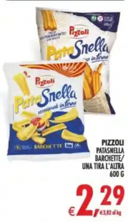 Deco Supermercati Pizzoli patasnella barchette/ una tira l'altra offerta