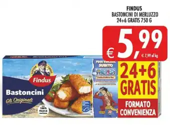 Deco Supermercati Findus bastoncini di merluzzo offerta