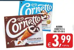 Deco Supermercati Algida cornetto x 6 offerta