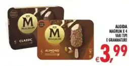 Deco Supermercati Algida magnum x4 offerta