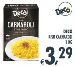 Deco Supermercati Decò riso carnaroli offerta