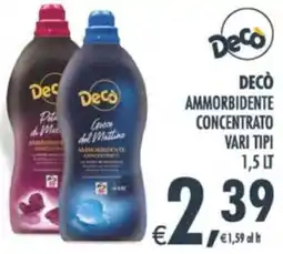Deco Supermercati Decò ammorbidente concentrato offerta