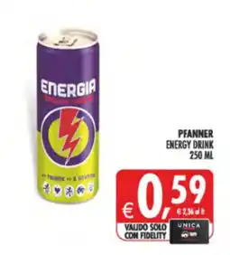 Deco Supermercati Pfanner energy drink offerta