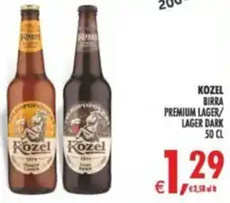 Deco Supermercati Kozel birra premium lager/ lager dark offerta