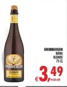 Deco Supermercati Grimbergen birra blonde offerta