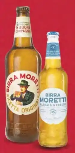 Deco Supermercati Moretti birra classica/ filtrata a freddo offerta
