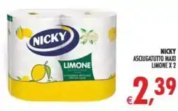 Deco Supermercati Nicky asciugatutto maxi limone x 2 offerta