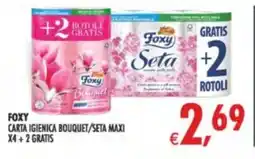 Deco Supermercati Foxy carta igienica bouquet/seta maxi x4 offerta