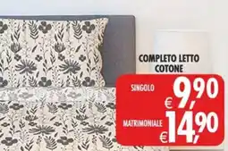 Deco Supermercati Completo letto cotone singolo offerta