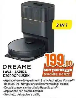 Expert DREAME LAVA - ASPIRA D20PROPLUSBK offerta