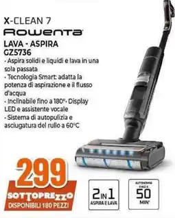 Expert X-CLEAN 7 Rowenta LAVA - ASPIRA GZ5736 offerta
