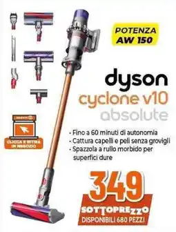 Expert dyson cyclone v10 absolute offerta