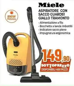 Expert Miele aspiratore con sacco guards1 giallo tramonto offerta