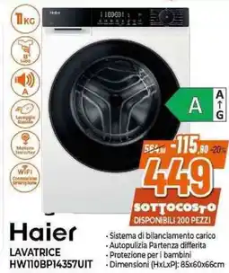 Expert Haier LAVATRICE HW110BP14357UIT offerta