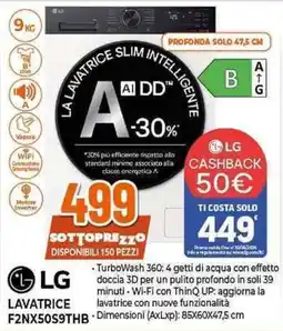 Expert LG LAVATRICE F2NX50S9THB offerta