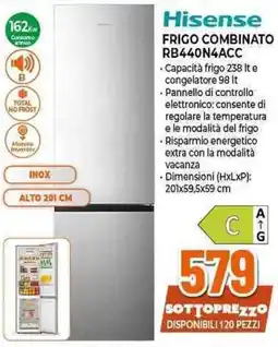 Expert Hisense FRIGO COMBINATO RB440N4ACC offerta