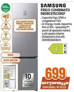 Expert SAMSUNG FRIGO COMBINATO RB38C675CS9EF offerta