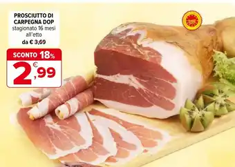 Iperal Prosciutto di carpegna DOP offerta