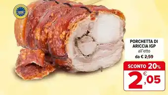 Iperal Porchetta di ariccia IGP offerta
