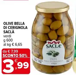 Iperal Olive bella di cerignola SACLÀ offerta