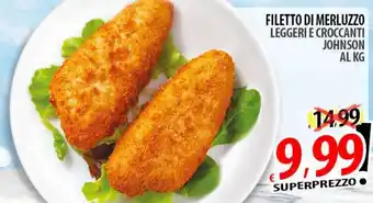 Il Genio Supermercato Filetto di merluzzo leggeri e croccanti johnson offerta
