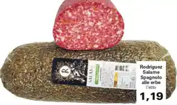 Alvama Rodriguez Salame Spagnolo alle erbe offerta