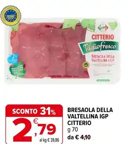Iperal Bresaola della valtellina IGP CITTERIO offerta