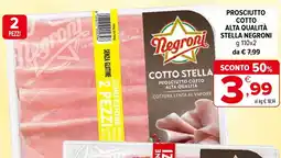 Iperal Prosciutto cotto alta qualità stella NEGRONI offerta
