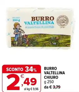 Iperal Burro valtellina CHIURO offerta