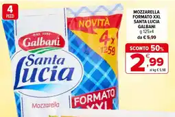 Iperal Mozzarella formato XXL santa lucia GALBANI offerta