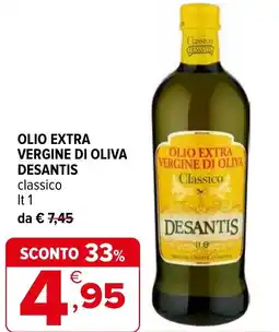 Iperal Olio extra vergine di oliva DESANTIS offerta